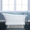 Aqua Eden Pedestal Bathtubs, 66.94 L, 30.31 W, White, Cast Iron VCTND673128 - alternate 3